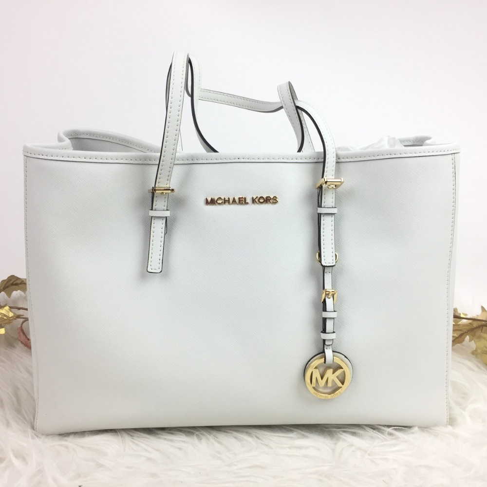 Michael Kors Leather Voyager Medium Tote Bag